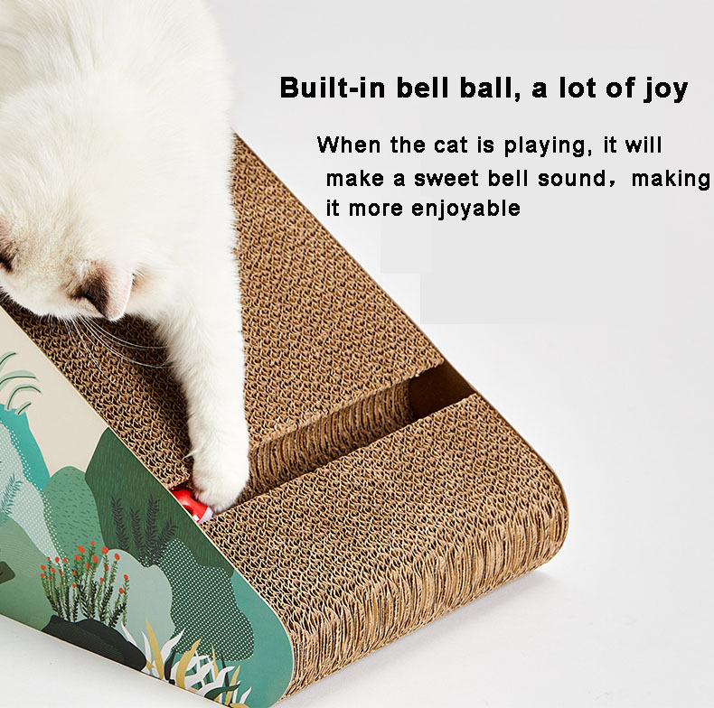 Corrugated paper cat litter pad cat claw board cat toy - Image 5